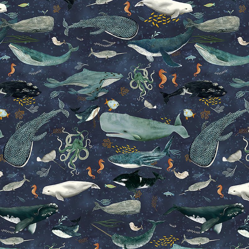 Deep Blue Creatures of the Sea Deep Blue – Remnant 44″ × 44″