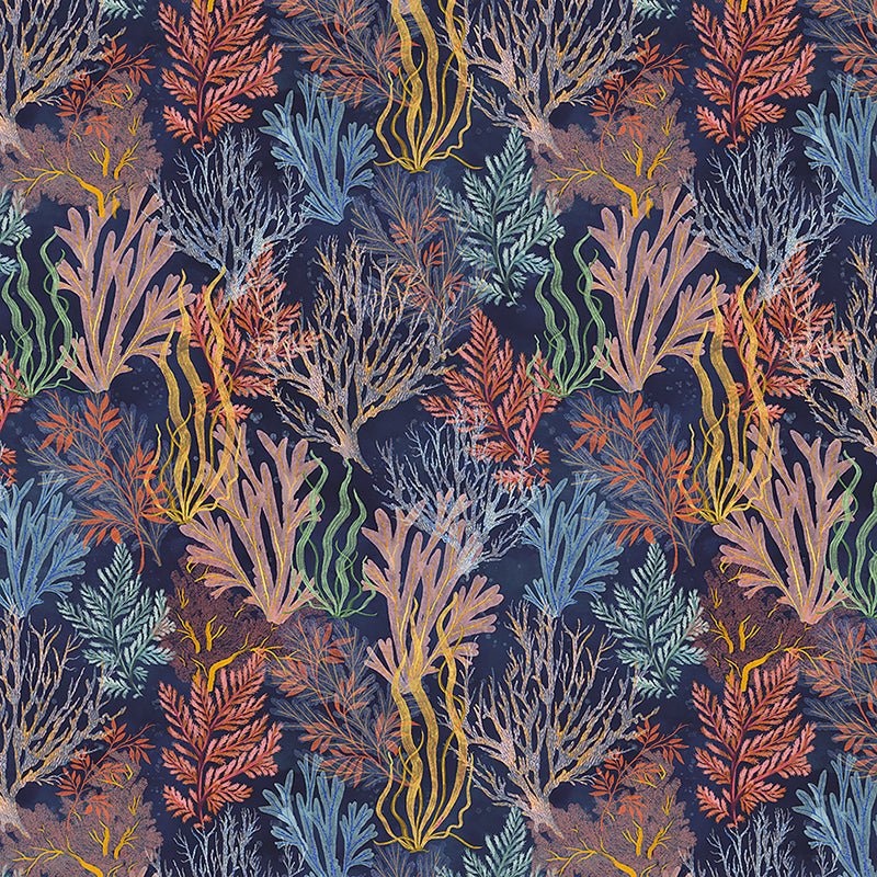 Deep Blue Garden Reef Deep Blue – Remnant 43″ × 44″