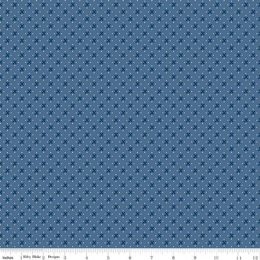 Denim & Daisy Kisses Denim - Riley Blake from Fort Worth Fabric Studio