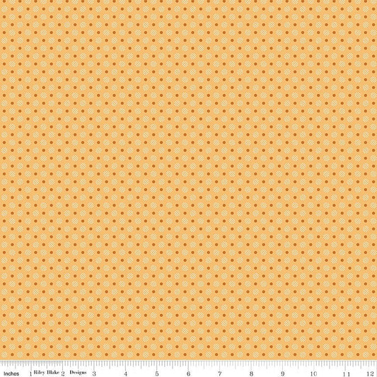 Denim & Daisy Polka Dots Daisy - Riley Blake from Fort Worth Fabric Studio