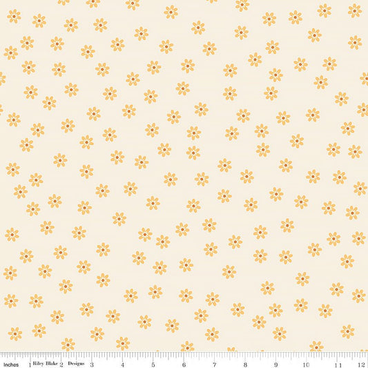 Denim & Daisy Tossed Daisies Daisy - Riley Blake from Fort Worth Fabric Studio