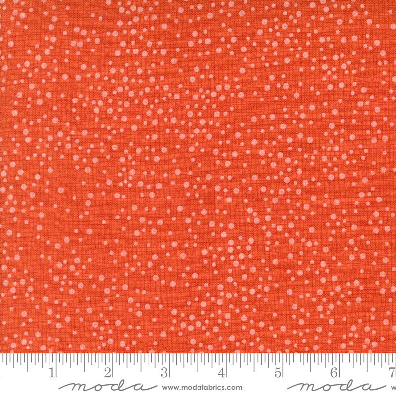 Dotty Thatched Texture Tangerine – Remnant 14″ × 44″