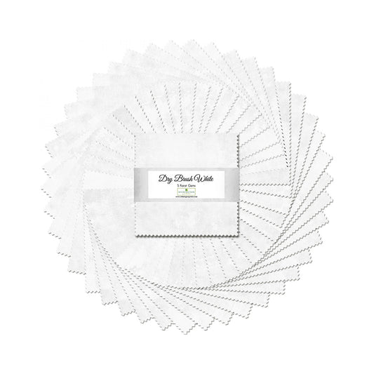 Dry Brush White 5 Karat Gems 5" Squares by Wilmington - Wilmington Prints from Fort Worth Fabric Studio