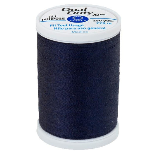 Dual Duty XP All Purpose Thread Navy by Coats & Clark - Coats & Clark from Fort Worth Fabric Studio
