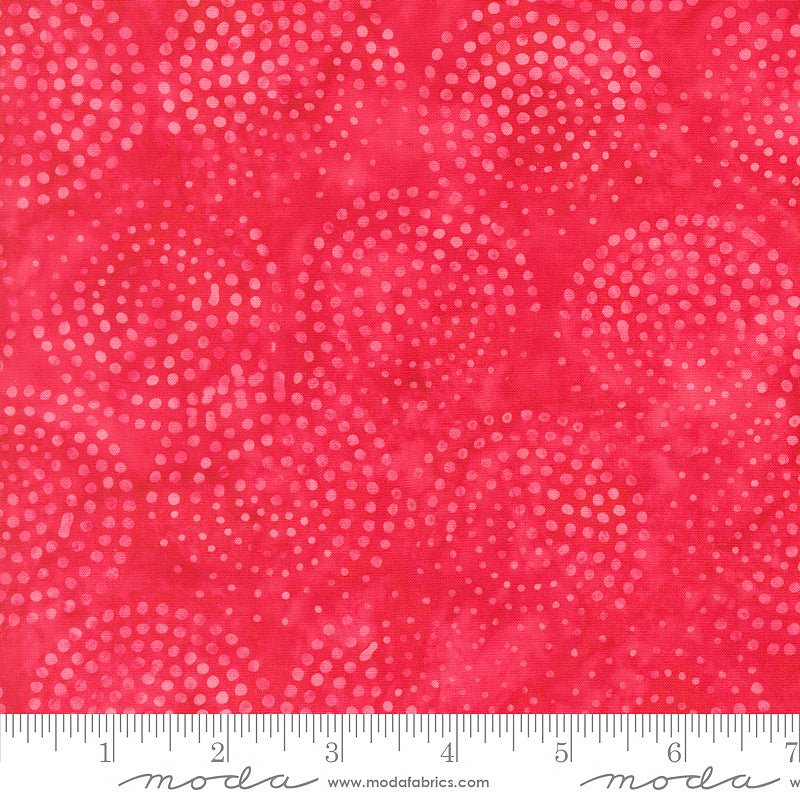 Echo Batiks Marble Dots Scarlet Swirl – Remnant 39" × 44"
