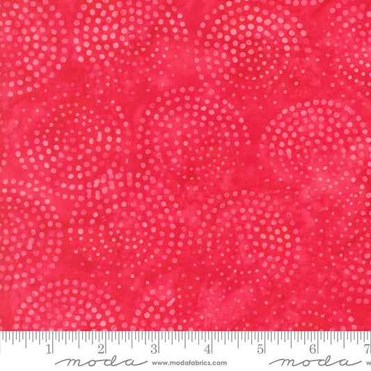Echo Batiks Marble Dots Scarlet Swirl – Remnant 39" × 44"