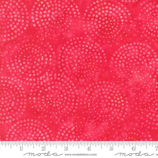 Echo Batiks Marble Dots Scarlet Swirl – Remnant 39" × 44" - Moda from Fort Worth Fabric Studio