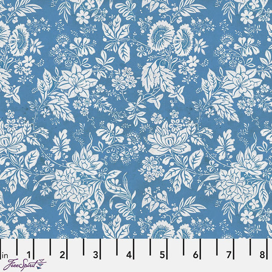 Eclectic Elements Palette - Blue Tapestry Blue - Free Spirit from Fort Worth Fabric Studio
