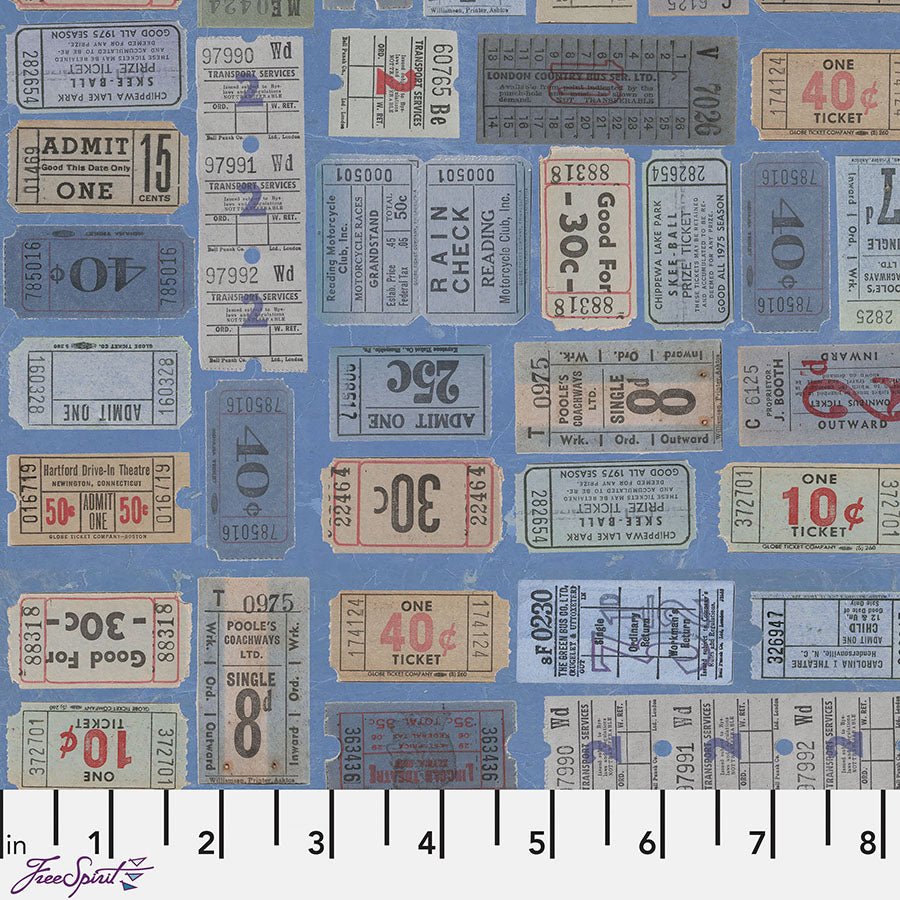 Eclectic Elements Palette - Indigo Tickets Indigo – Remnant 33″ × 44″