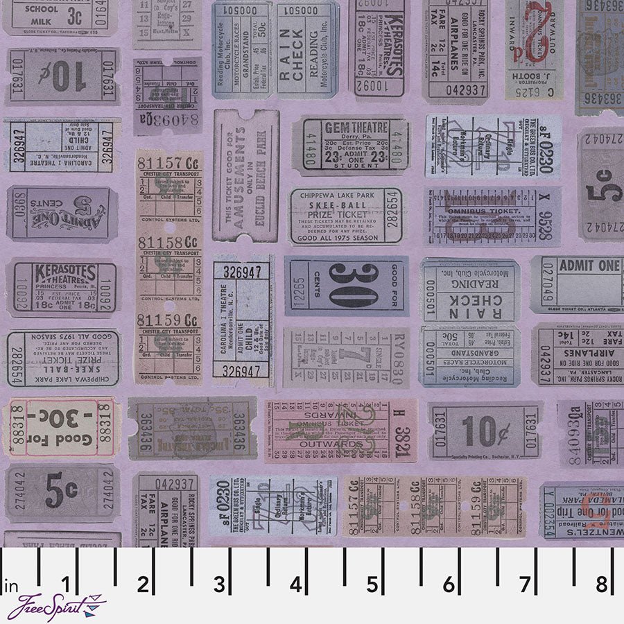 Eclectic Elements Palette - Purple Tickets Purple – Remnant 17″ × 44″