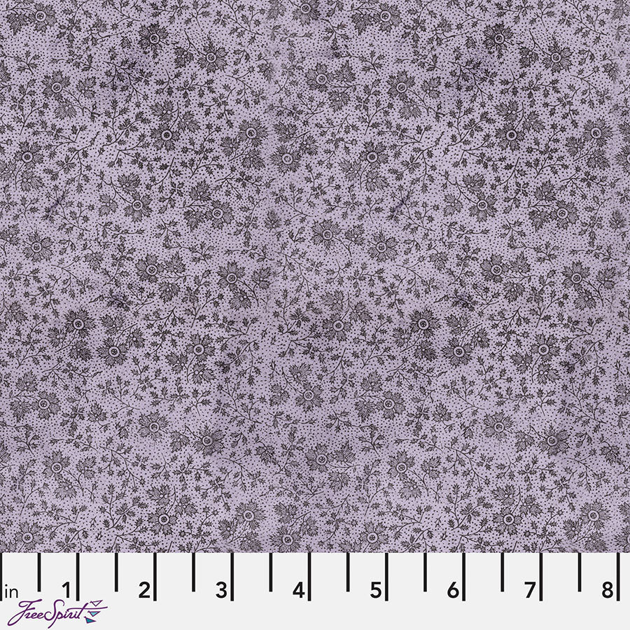 Eclectic Elements Palette - Purple Tiny Print Purple – Remnant 12" × 44"