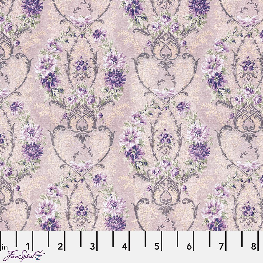 Eclectic Elements Palette - Purple Wallpaper Purple – Remnant 33″ × 44″ - Free Spirit from Fort Worth Fabric Studio