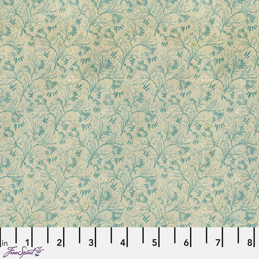 Eclectic Elements Palette - Teal Tiny Print Teal – Remnant 16″ × 44″
