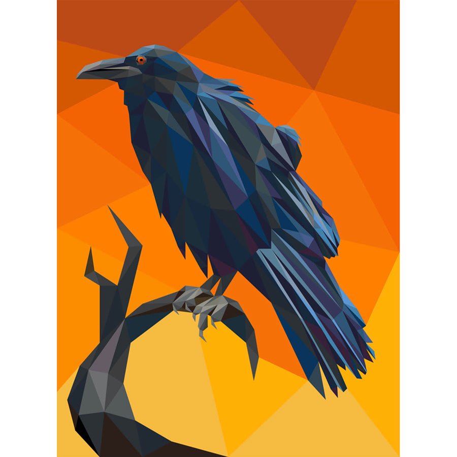 Edgar the Raven Foundation Paper Pieced Quilt Pattern by Legit Kits Design - Legit Kits Design from Fort Worth Fabric Studio