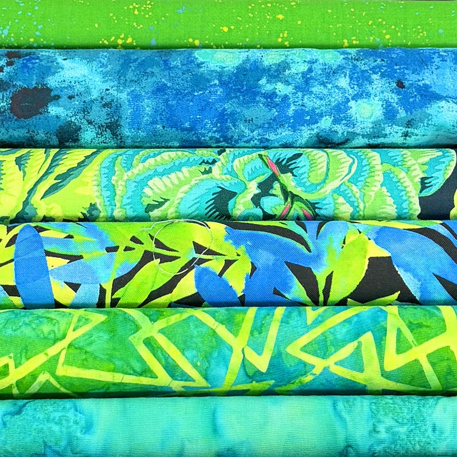 Electric Guadalupe – FWFS Exclusive 6 Piece Fat Quarter Bundle - Fort Worth Fabric Studio from Fort Worth Fabric Studio