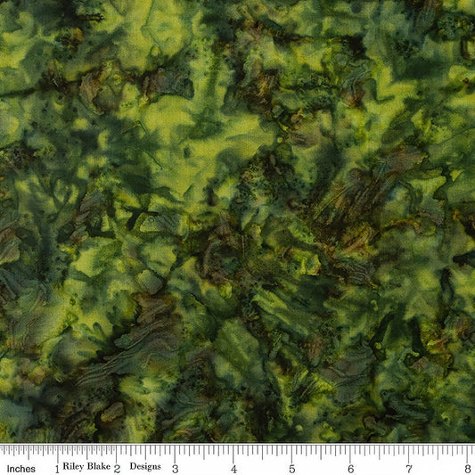 Elementals Color Play Mottled Batiks Spring Pear - Riley Blake from Fort Worth Fabric Studio