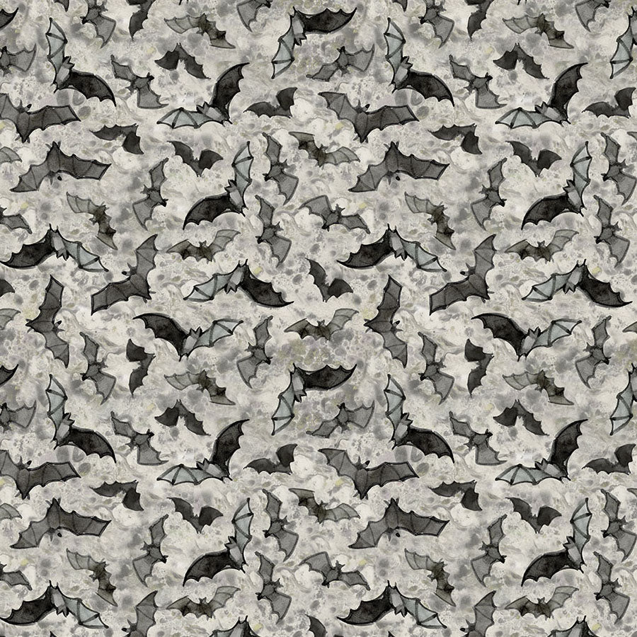Emerald Hollow Bats Gray – Remnant 42″ × 44″