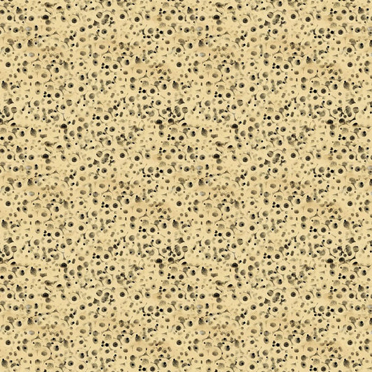 Emerald Hollow Dots Light Butter - Clothworks from Fort Worth Fabric Studio