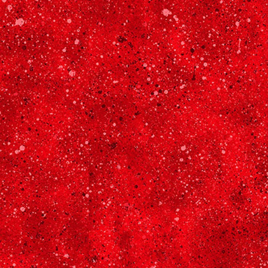 Essentials Spatter Cherry Red – Remnant 9" × 44"