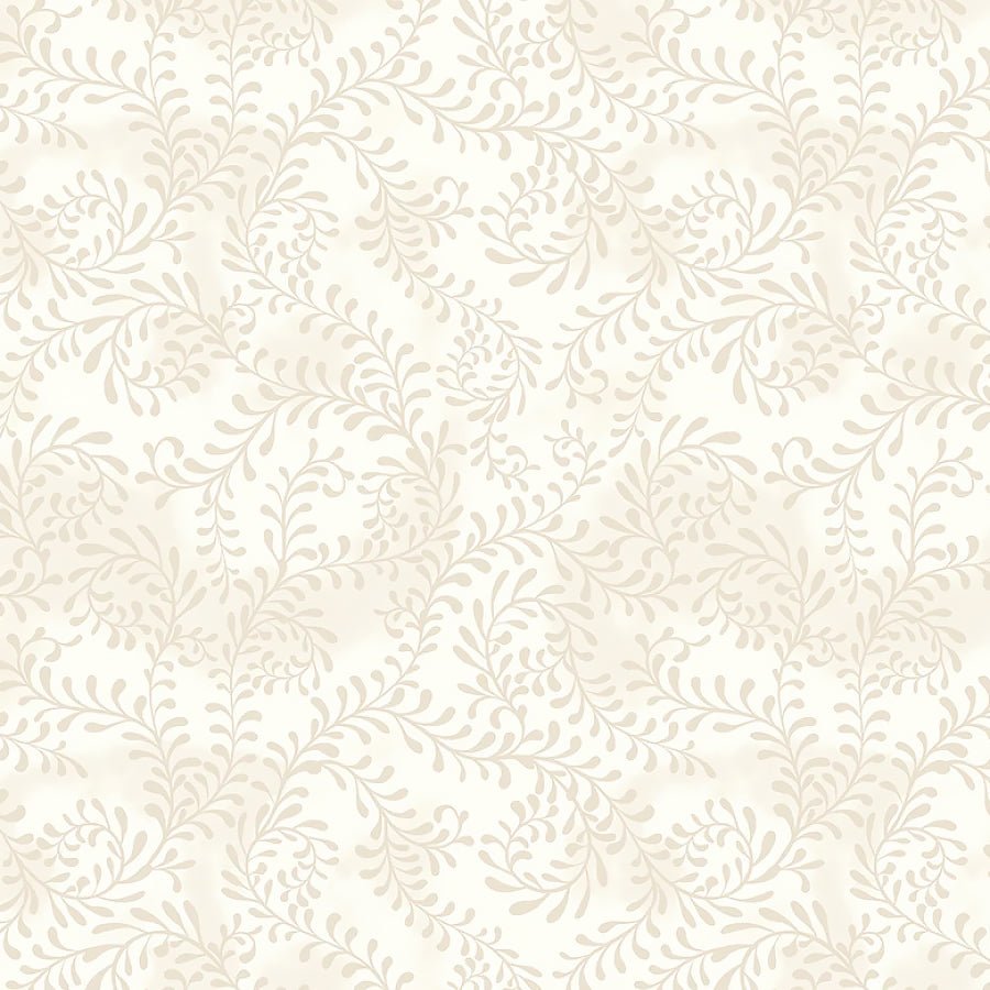 Essentials Swirling Leaves Ivory - Wilmington Prints from Fort Worth Fabric Studio