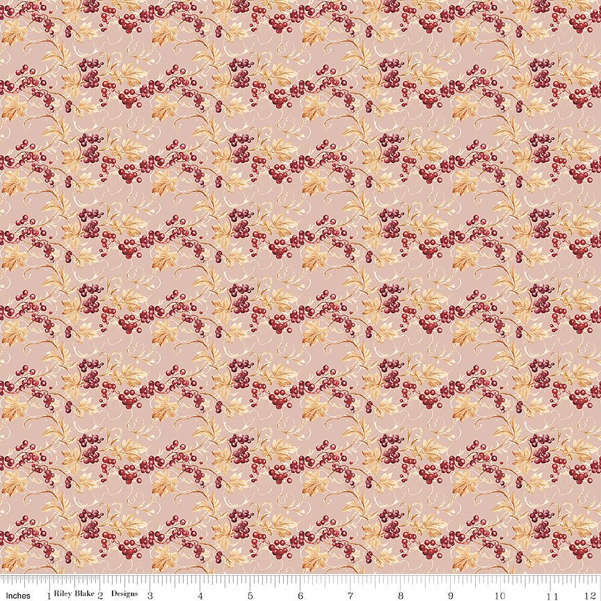 Evening on the Prairie Berries Blush – Remnant 12″ × 44″