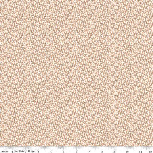 Evening on the Prairie Geo Leaves Beige - Riley Blake from Fort Worth Fabric Studio