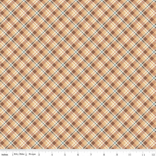 Evening on the Prairie Plaid Sienna - Riley Blake from Fort Worth Fabric Studio
