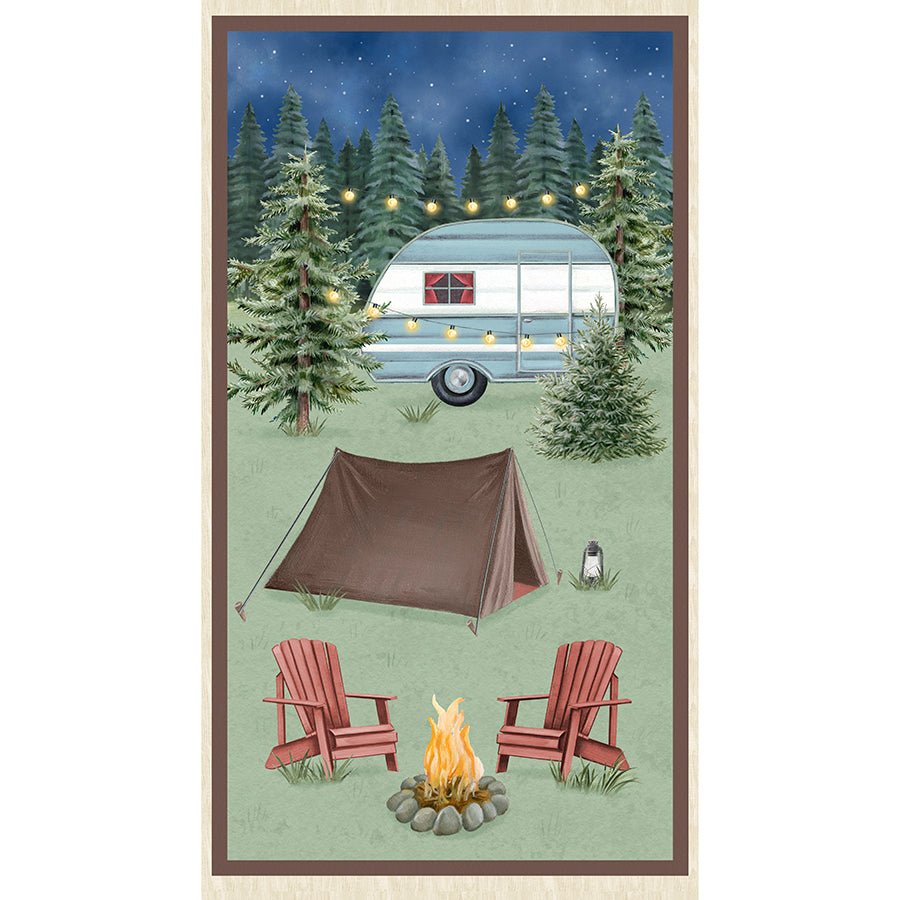 Evergreen Escape 24" Panel Multi - Wilmington Prints from Fort Worth Fabric Studio