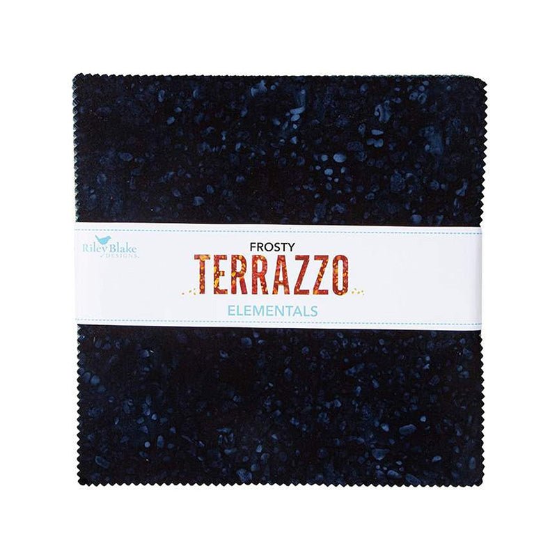 Expressions Batiks Elementals Terrazzo Frosty Stacker E 10" Stacker from Riley Blake - Riley Blake from Fort Worth Fabric Studio