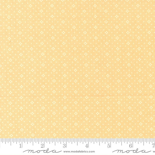 Eyelet Dots Buttercup - Moda from Fort Worth Fabric Studio