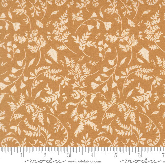 Fable & Fern Floral Leaves Golden - Moda from Fort Worth Fabric Studio