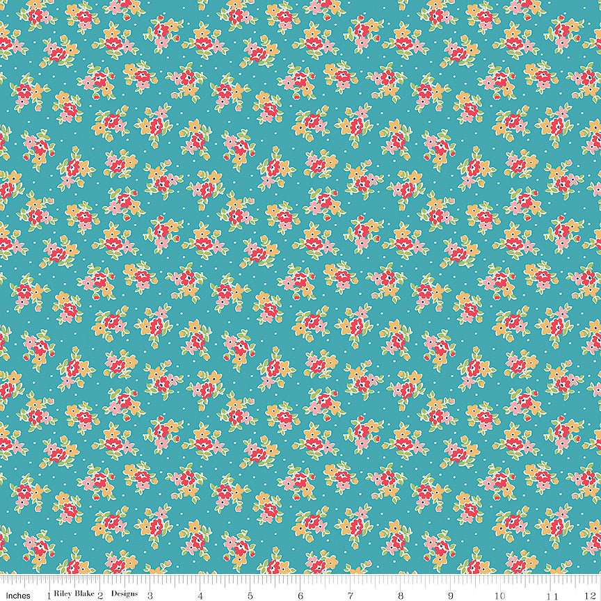 Farmer's Daughter Bouquet Raindrop – Remnant 31" × 44"