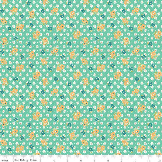 Farmer's Daughter Feedsack Leaf - Riley Blake from Fort Worth Fabric Studio