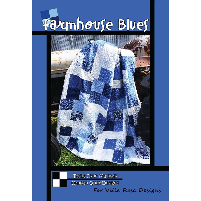 Farmhouse Blues Quilt Pattern PDF Download - Villa Rosa Designs from Fort Worth Fabric Studio