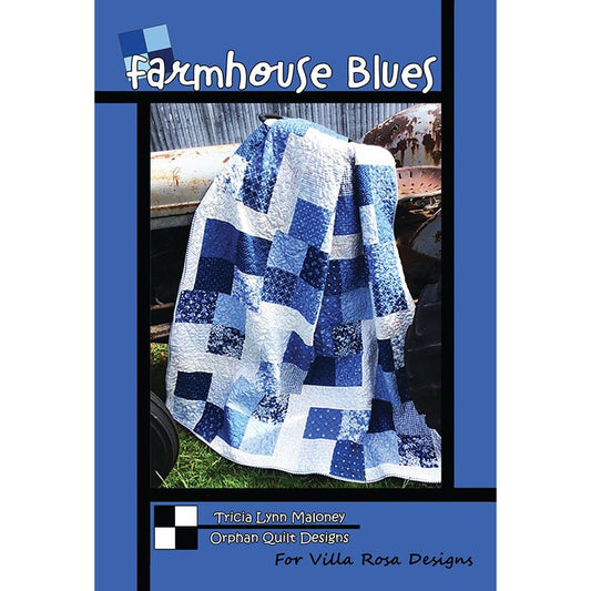 Farmhouse Blues Quilt Pattern - Villa Rosa Designs from Fort Worth Fabric Studio