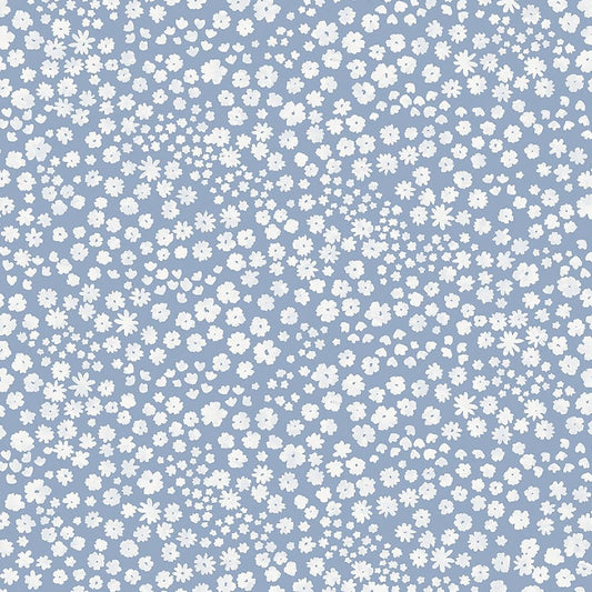 Farmhouse Fixer Upper Wildflower Scatter Chambray - Studio E from Fort Worth Fabric Studio
