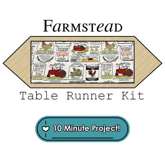 Farmstead Table Runner Kit Moda - Moda from Fort Worth Fabric Studio