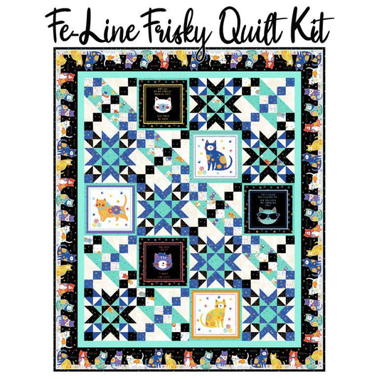 Fe - Line Frisky Quilt Kit from Wilmington - Wilmington Prints from Fort Worth Fabric Studio