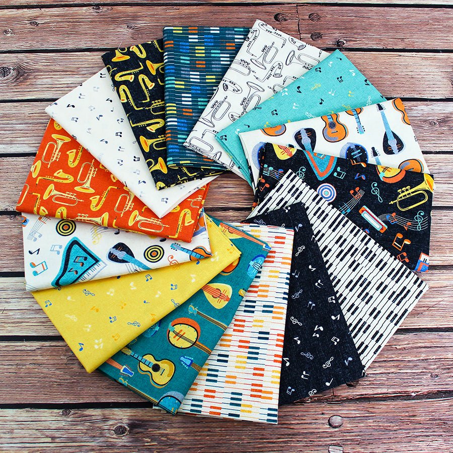 Feeling Jazzy Fat Quarter Bundle - Windham from Fort Worth Fabric Studio