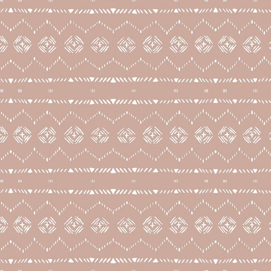 FIGO Charmwood Geo Clay 1 Yard Cut - Figo Fabrics from Fort Worth Fabric Studio