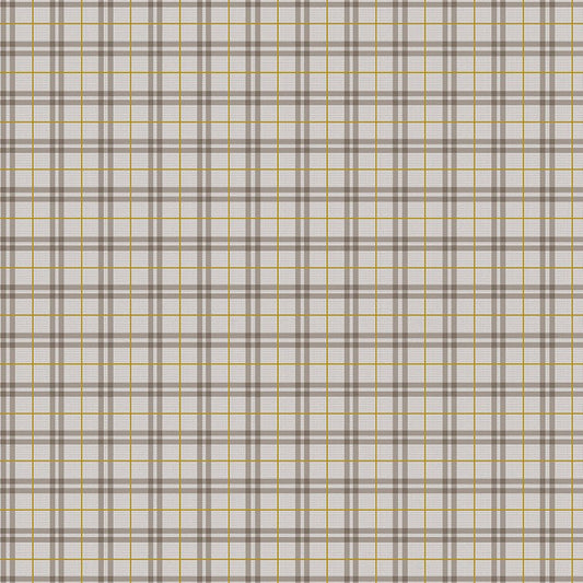 FIGO Winter Dreams Gingham Taupe Metallic 1 Yard Cut - Figo Fabrics from Fort Worth Fabric Studio