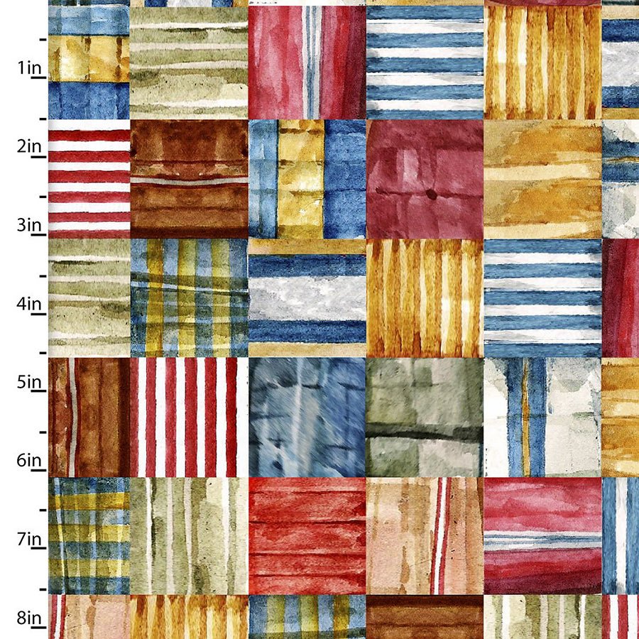 First in Flight Flags a Flying Multi - 3 Wishes Fabric from Fort Worth Fabric Studio