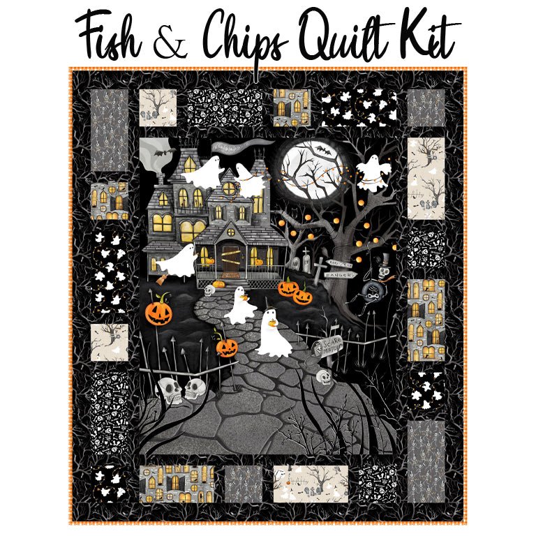 Fish & Chips Quilt Kit with I Made A Boo - Boo from Studio E - Studio E from Fort Worth Fabric Studio