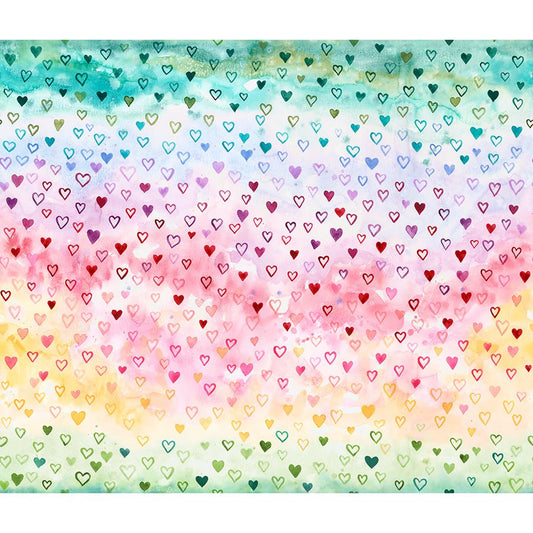 Fleur The Love Ombre Hearts Rainbow - Moda from Fort Worth Fabric Studio
