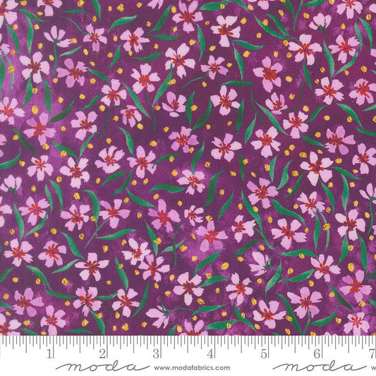 Fleur The Love Smitten Florals Plum - Moda from Fort Worth Fabric Studio