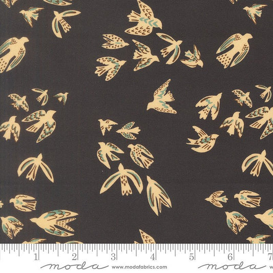 Flora & Thread On A Wing Midnight - Moda from Fort Worth Fabric Studio