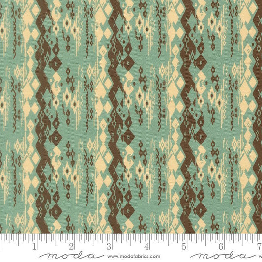 Flora & Thread Wander Weave Teal - Moda from Fort Worth Fabric Studio