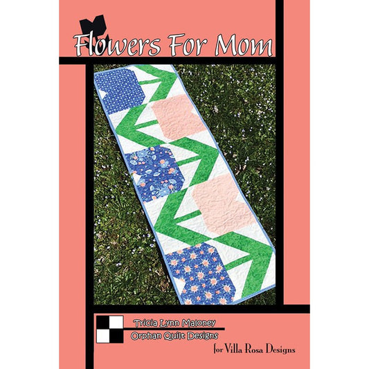 Flowers For Mom Table Runner Pattern PDF Download - Villa Rosa Designs from Fort Worth Fabric Studio