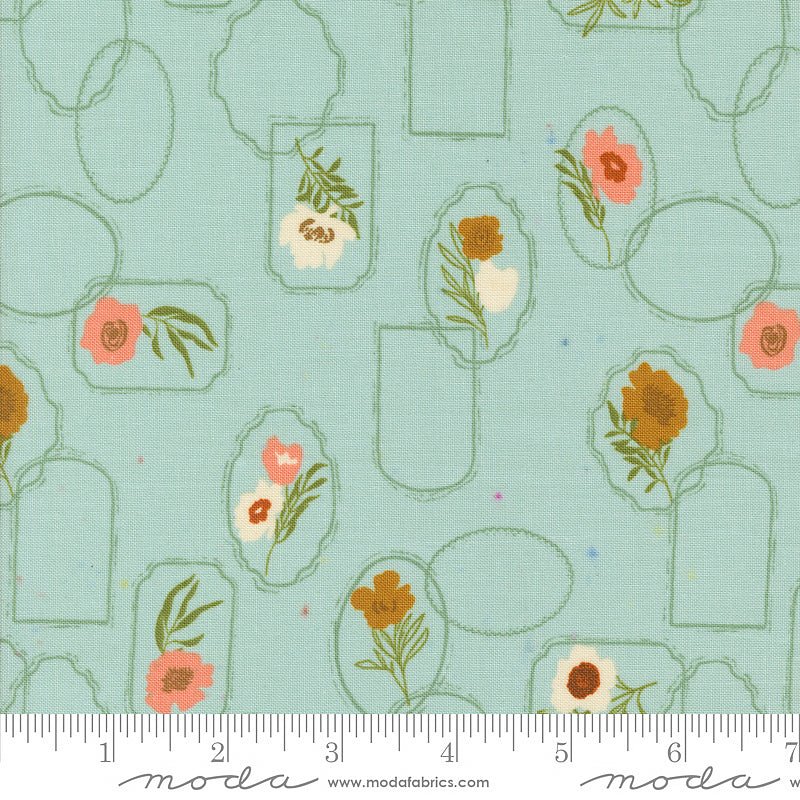 Foraged, Found, & Hand Me Down Cameo Florals Mist – Remnant 20″ × 44″
