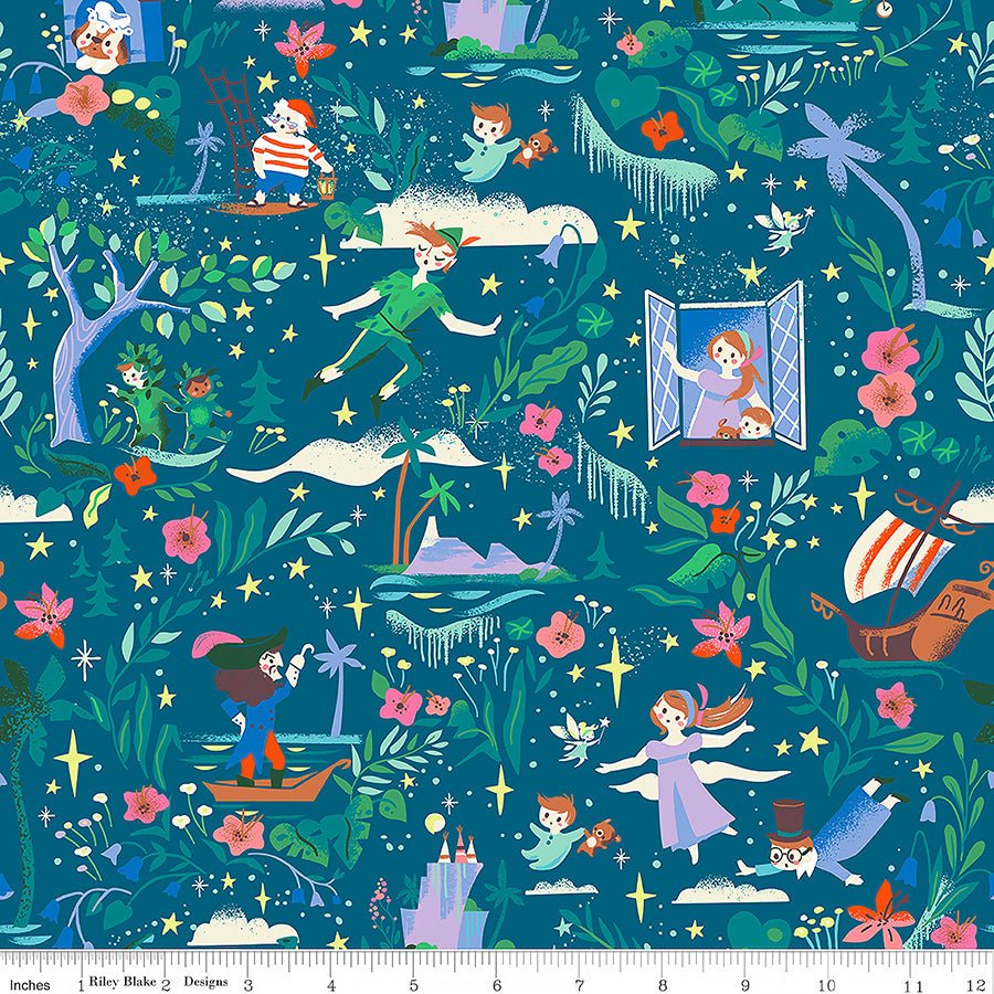 Forever Neverland Main Night - Riley Blake from Fort Worth Fabric Studio